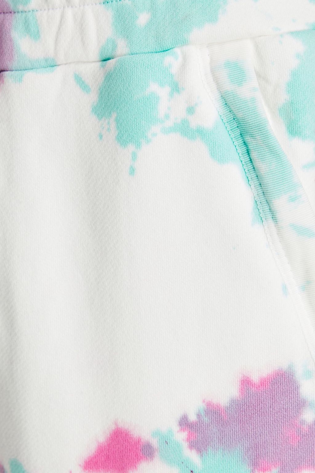 AMIRI Tie-dyed French cotton-terry shorts