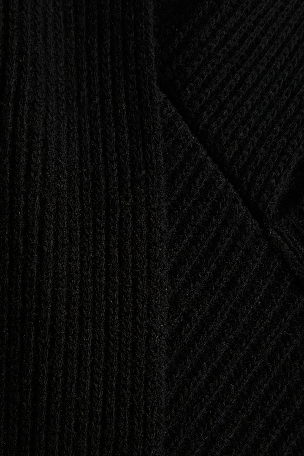 ALEXANDER MCQUEEN Draped ribbed wool sweater