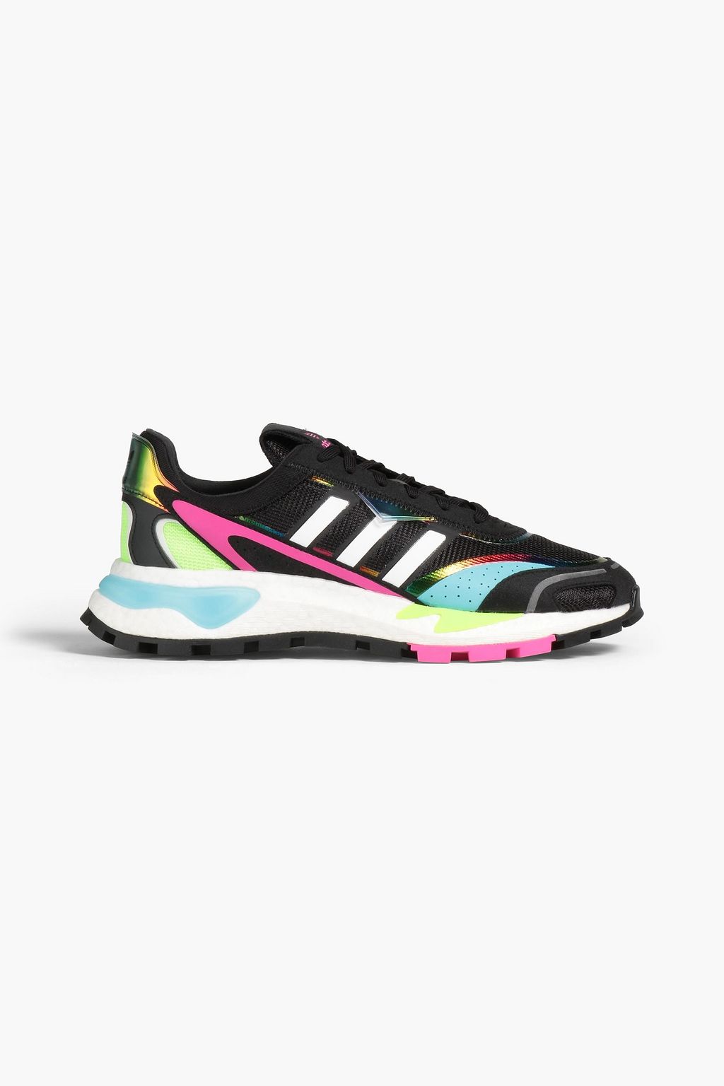 oriental espacio Empírico Black Holographic perforated mesh sneakers | ADIDAS ORIGINALS | THE OUTNET