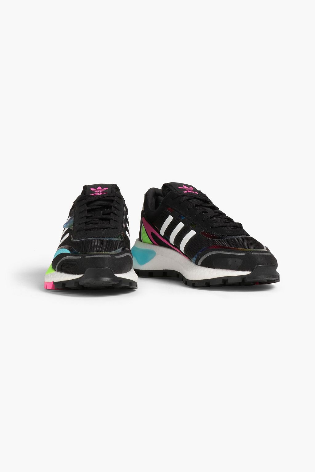 ADIDAS ORIGINALS Holographic perforated mesh sneakers