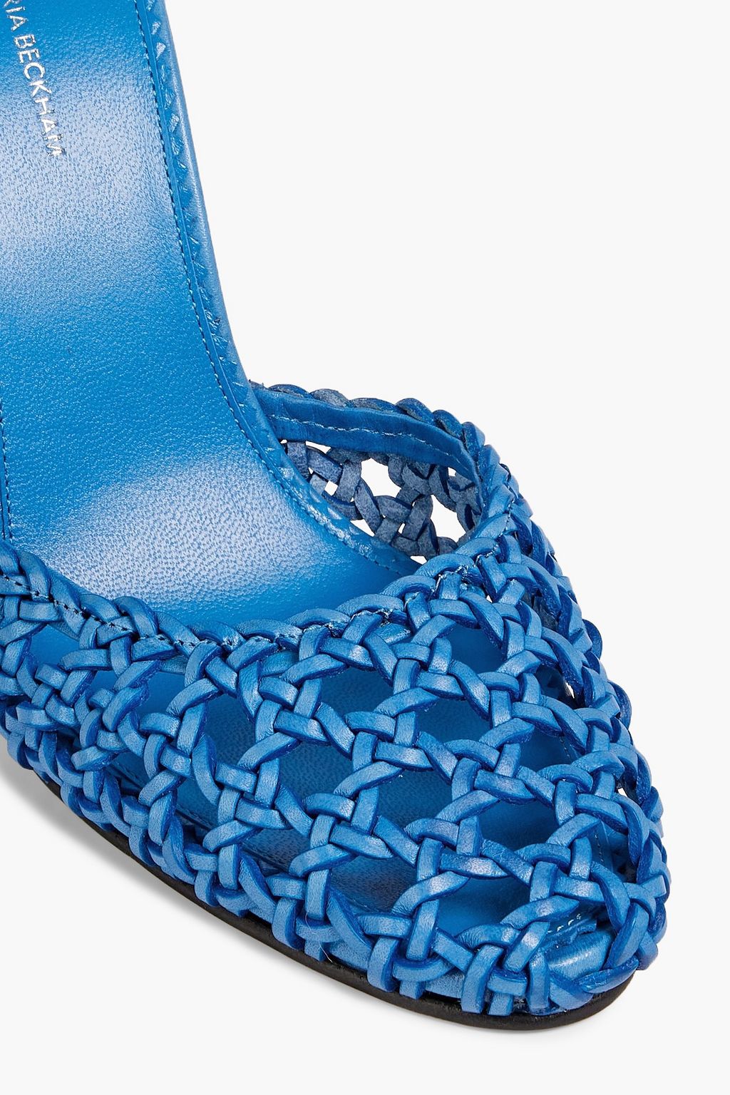 VICTORIA BECKHAM Jessica woven leather pumps