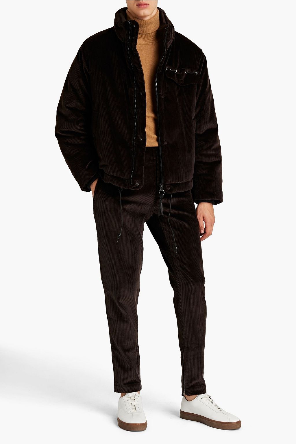 FERRAGAMO Tapered cotton-corduroy pants