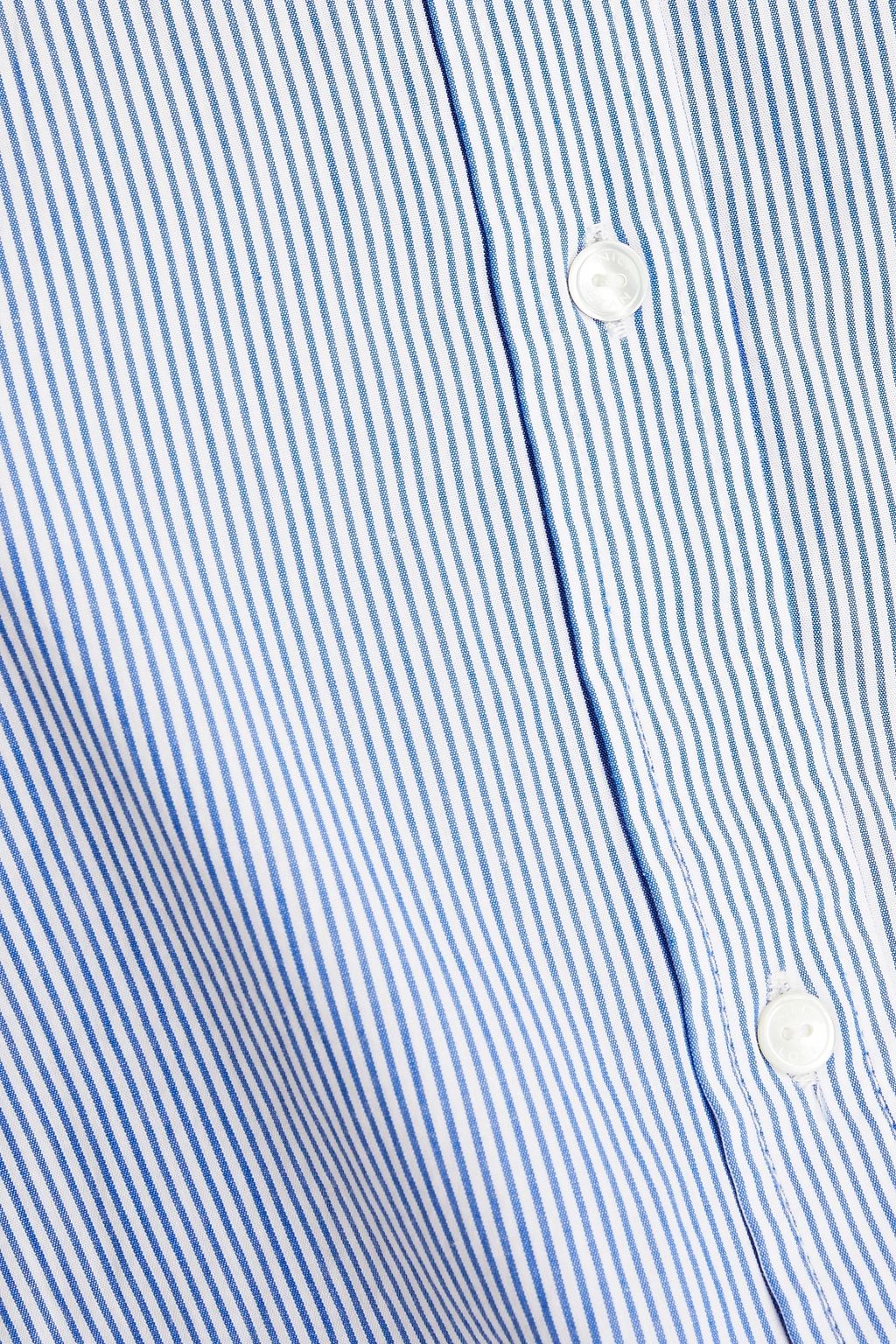 NILI LOTAN Colby striped cotton-poplin shirt