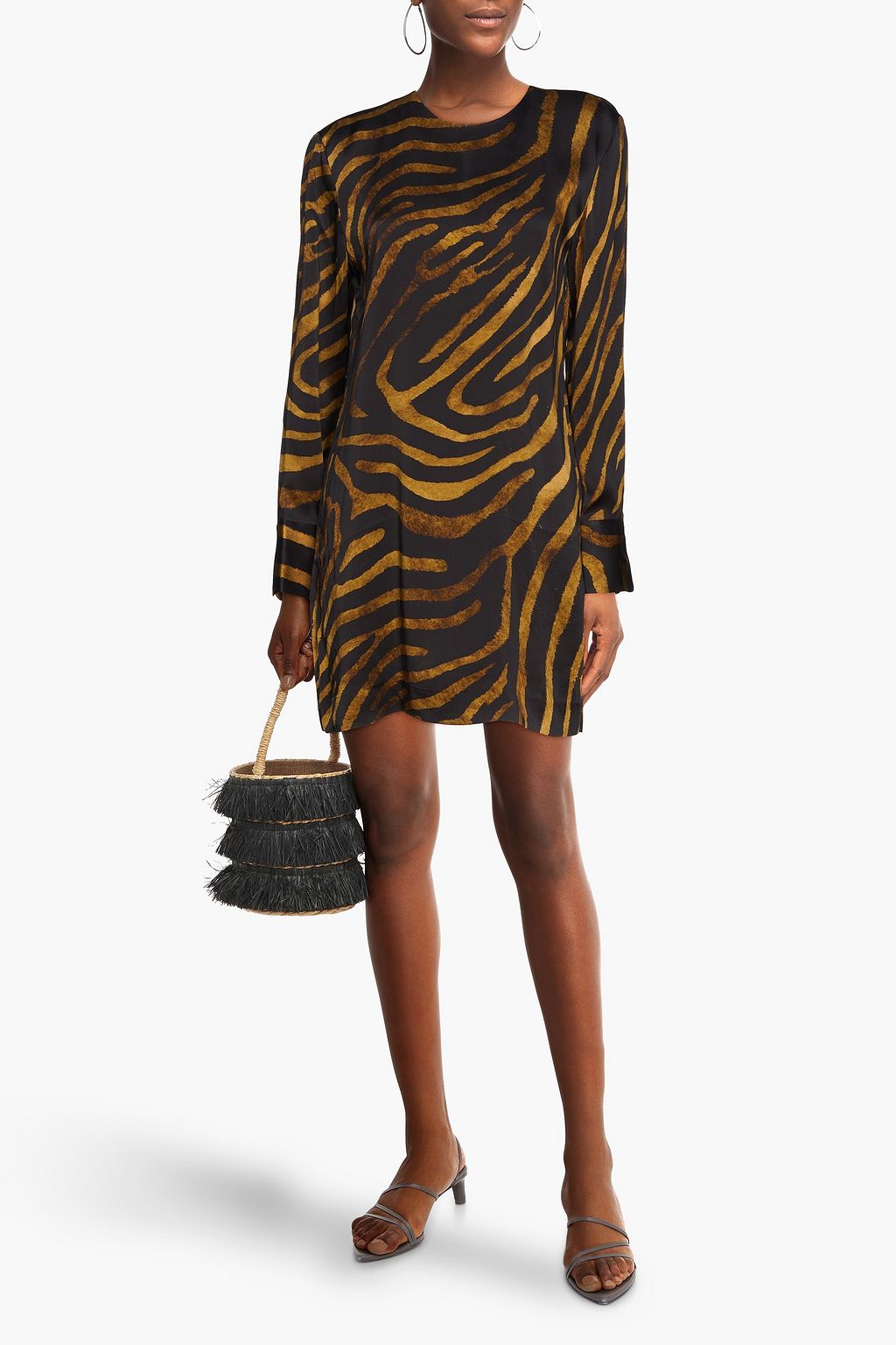 EQUIPMENT Nadaleine zebraprint silk mini dress THE