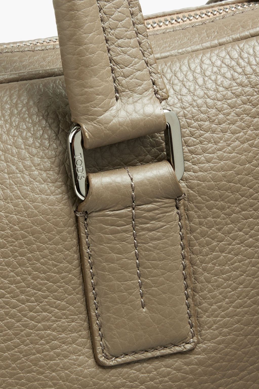 TOD'S Pebbled-leather briefcase