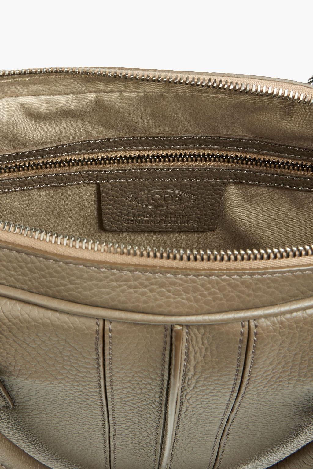 TOD'S Pebbled-leather briefcase