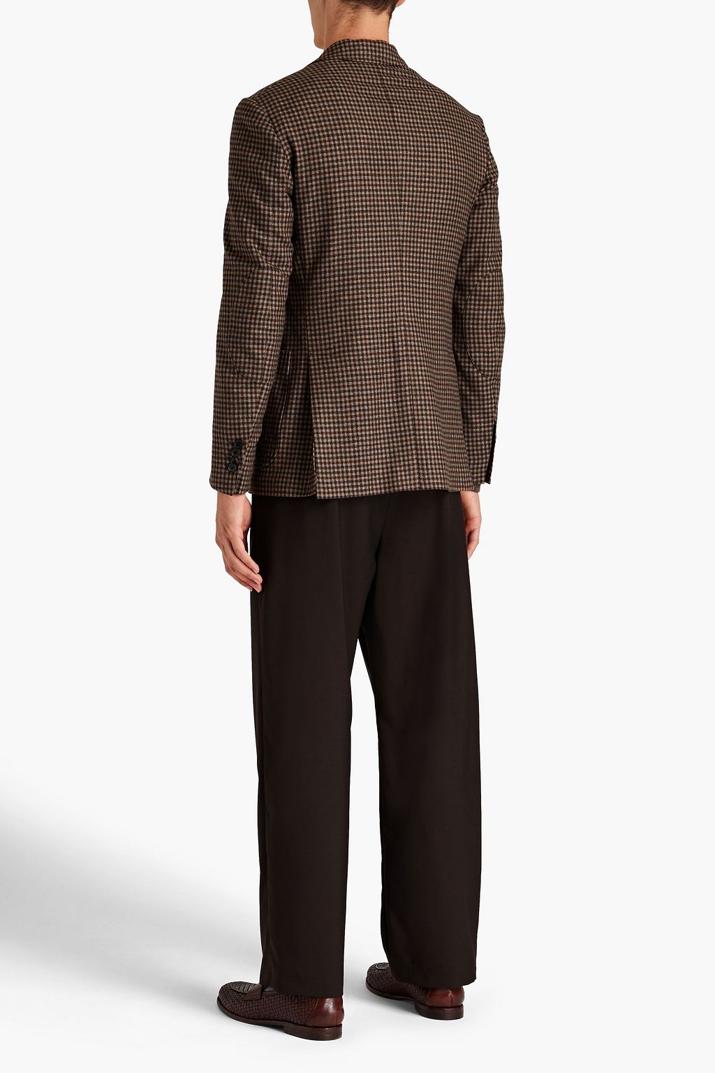 FERRAGAMO Karierter Blazer aus einer Wollmischung
