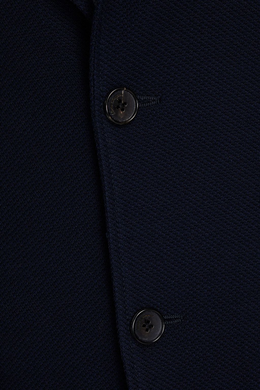 FERRAGAMO Wool and cotton-blend piqué blazer