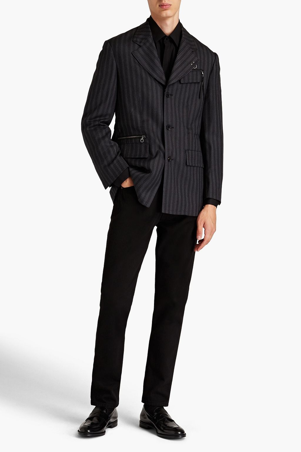 FERRAGAMO Striped wool blazer