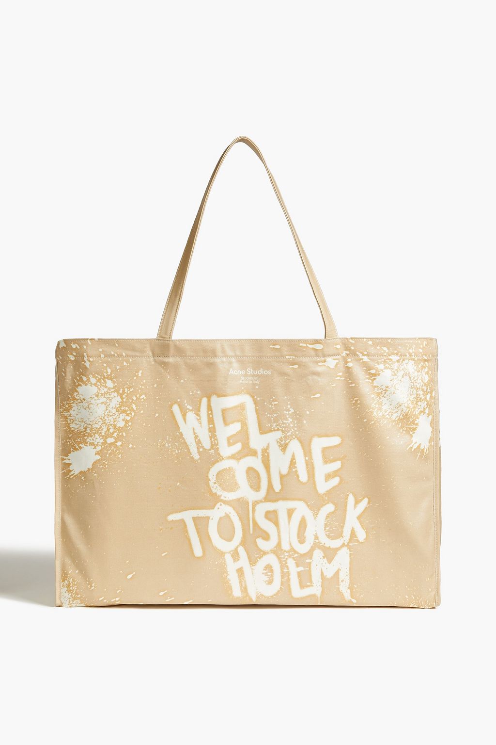 Cream Printed coated-canvas tote | Sale 