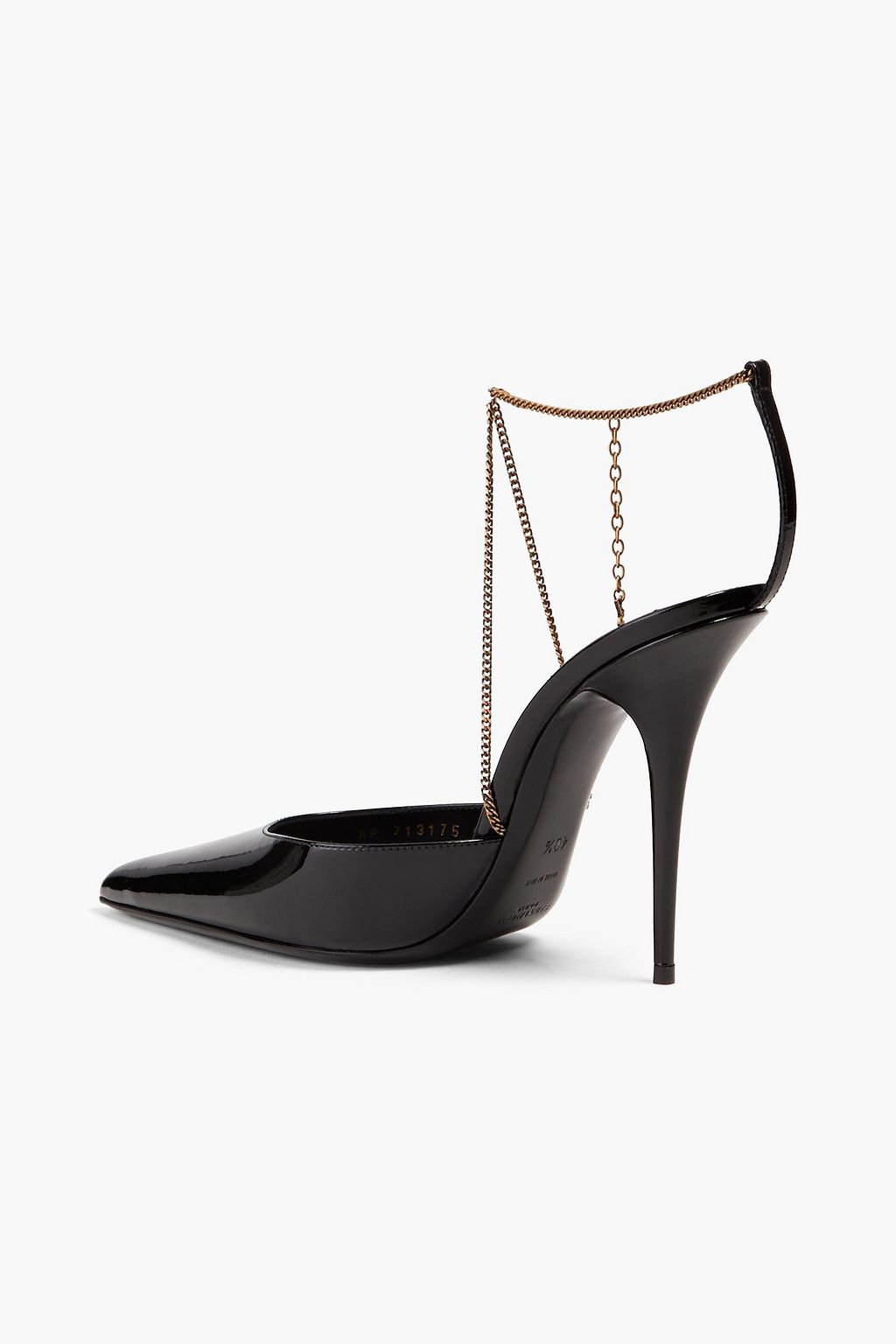 SAINT LAURENT حذاء بامب “كلو” مصنوع من الجلد اللامع