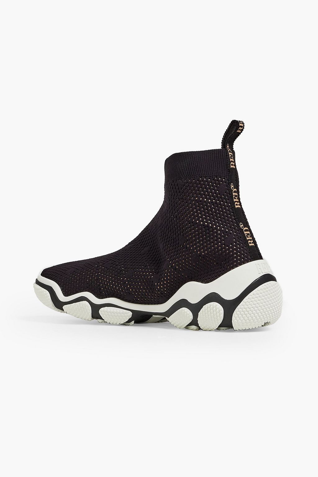 RED(V) Mesh high-top sneakers