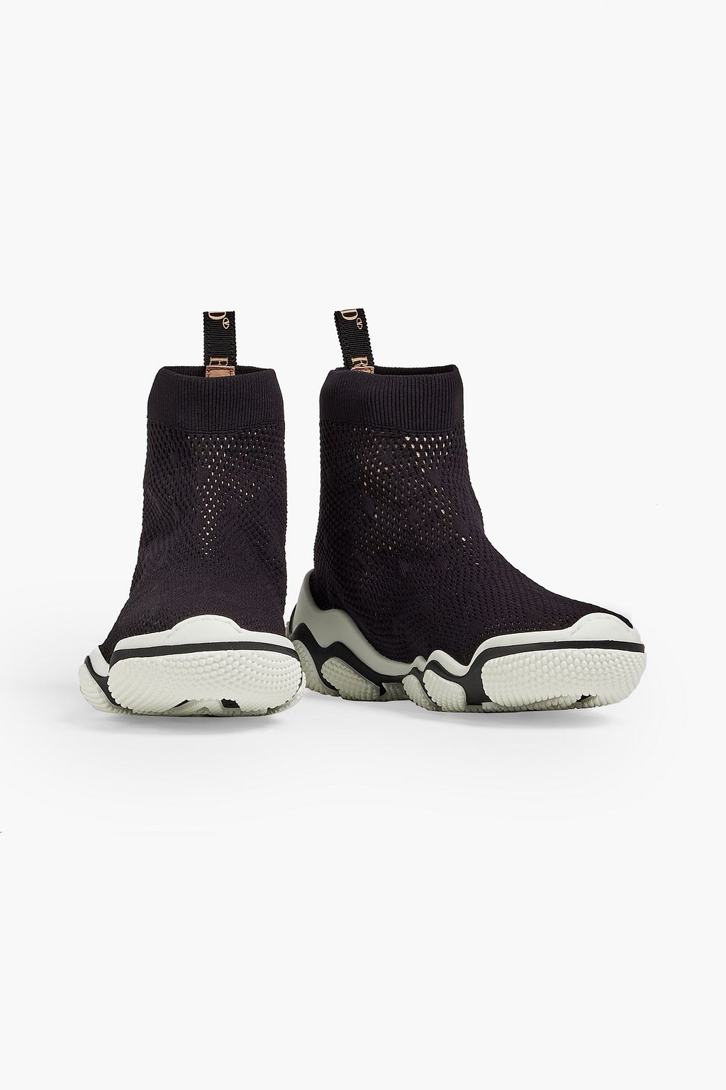 RED(V) Mesh high-top sneakers