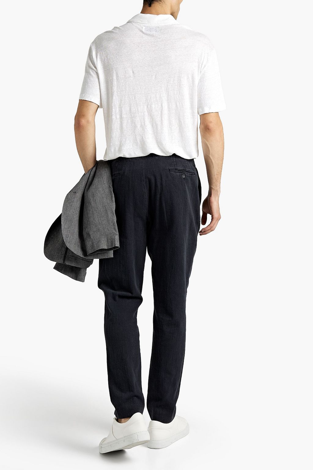 OFFICINE GÉNÉRALE Drew tapered cotton-twill drawstring pants