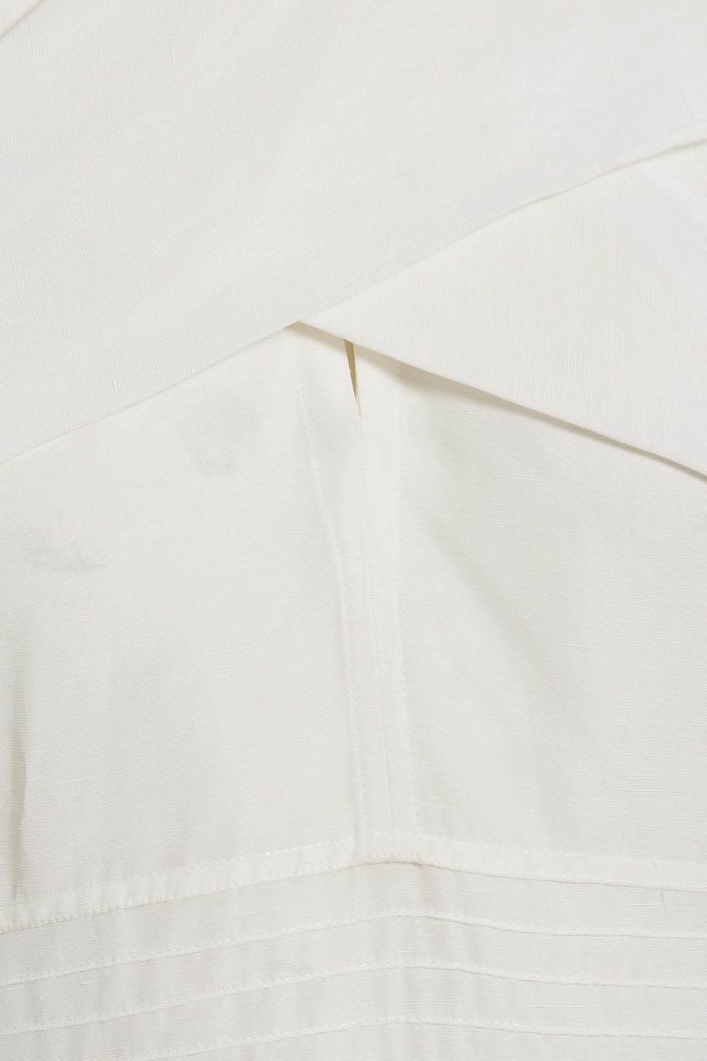 JIL SANDER Pintucked shantung mini dress