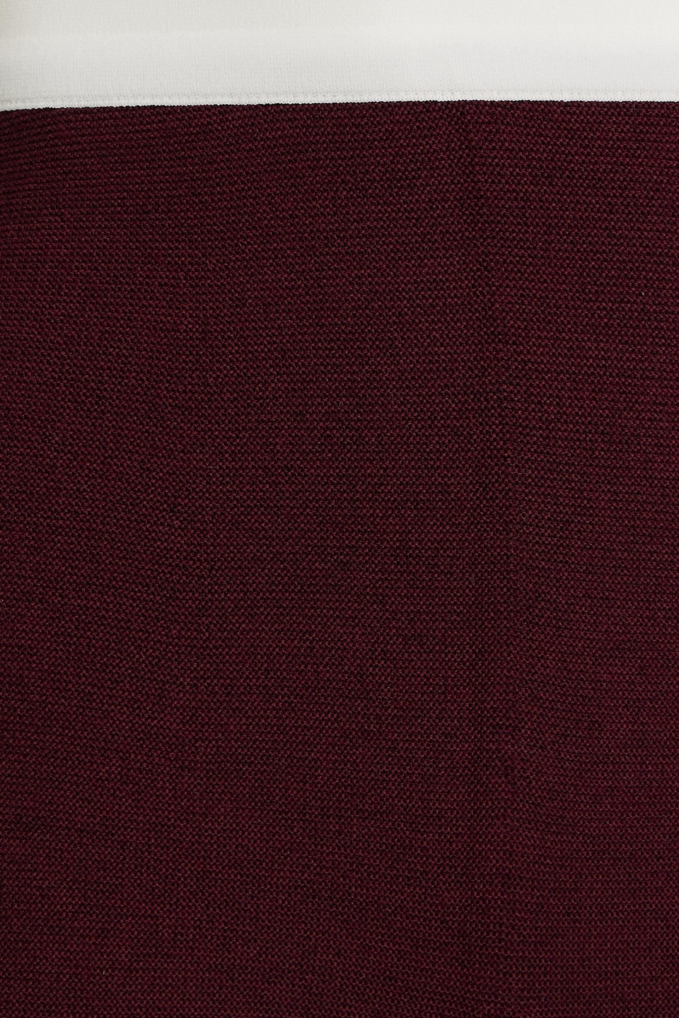 Ambush Monogram-trimmed Woven Flared Pants In Burgundy