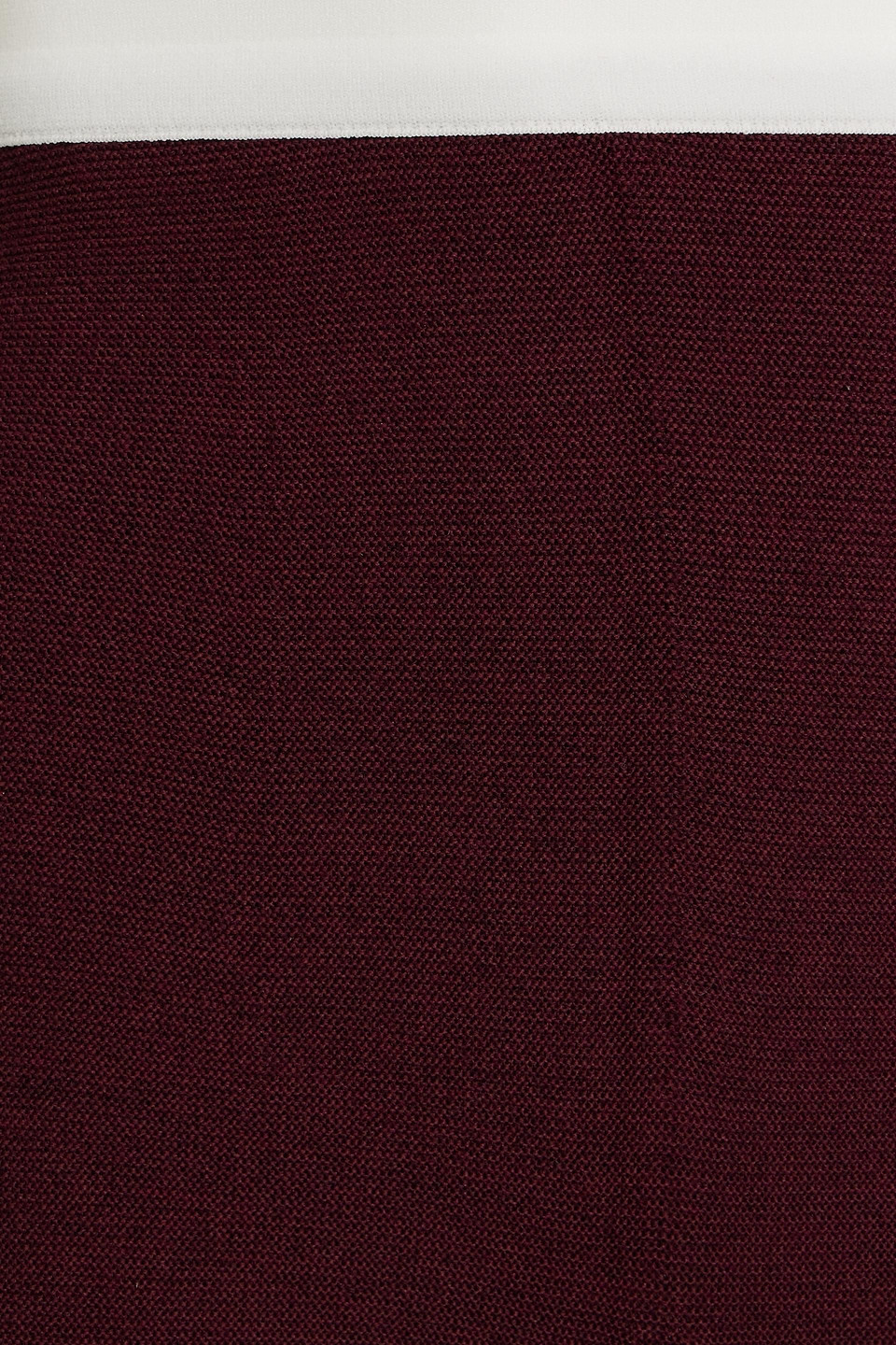 Shop Ambush Monogram-trimmed Woven Flared Pants In Burgundy