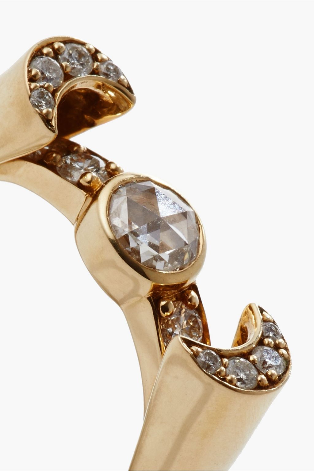 PAMELA LOVE 18-karat gold diamond ring