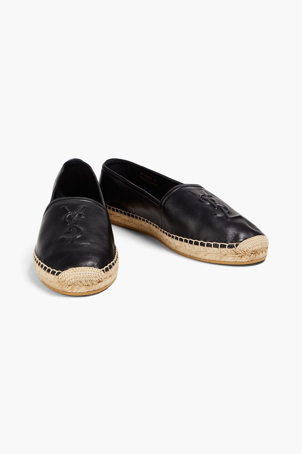 SAINT LAURENT حذاء إسبادريل مصنوع من الجلد المنقوش