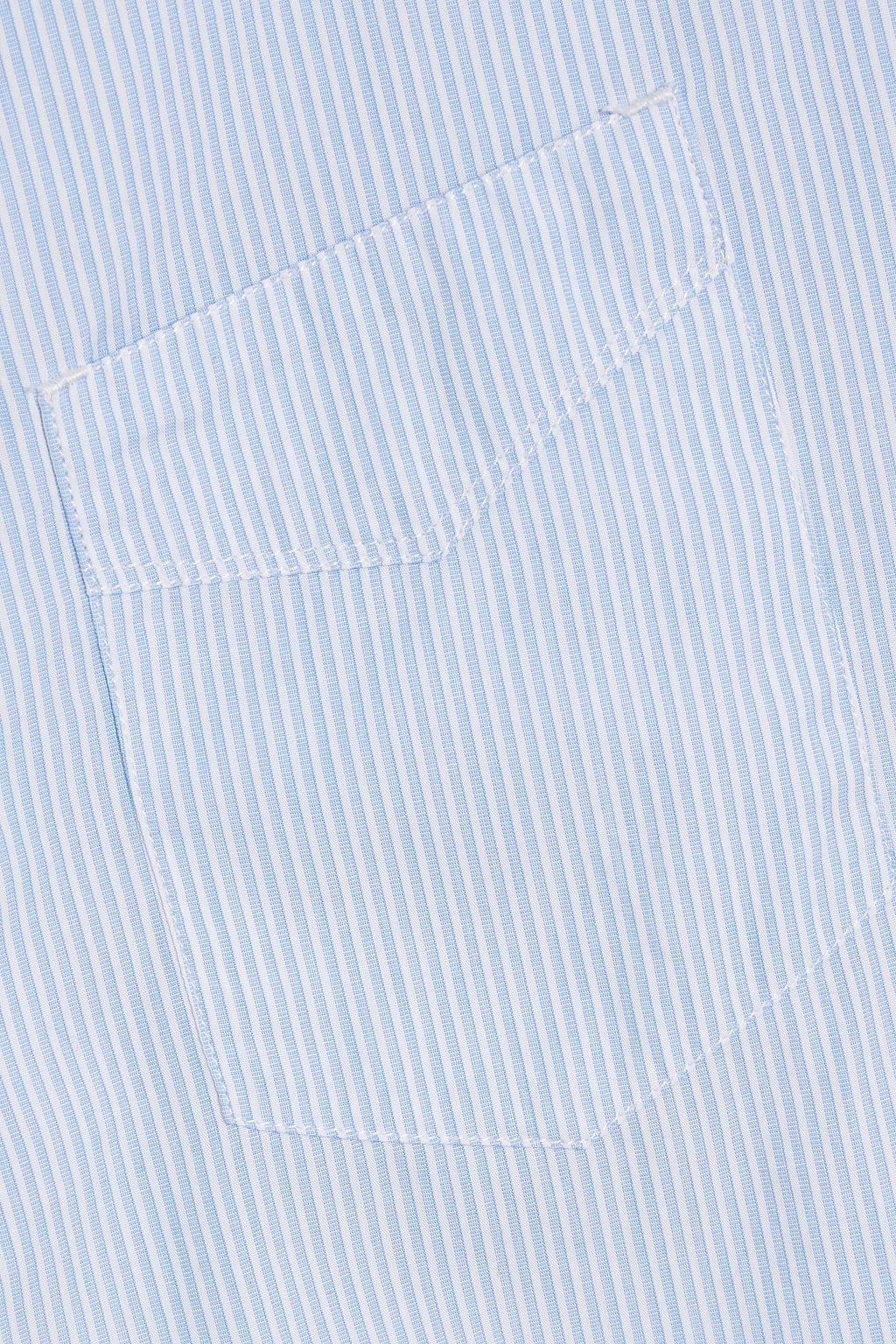 OFFICINE GÉNÉRALE Benoit striped cotton-poplin shirt