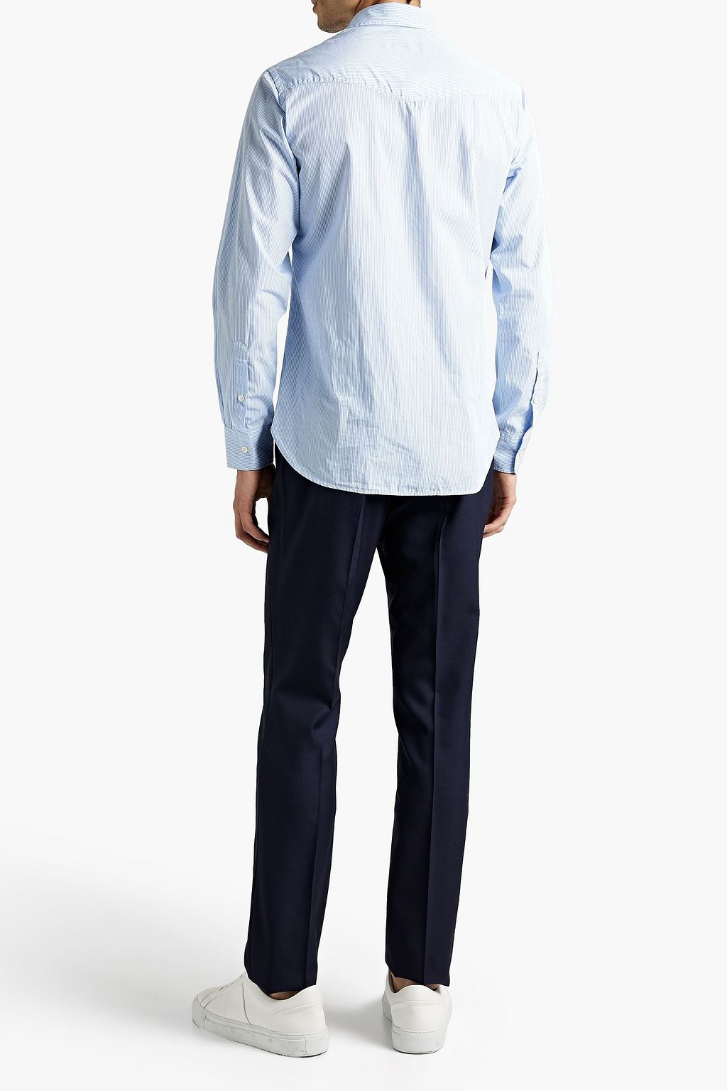 OFFICINE GÉNÉRALE Benoit striped cotton-poplin shirt