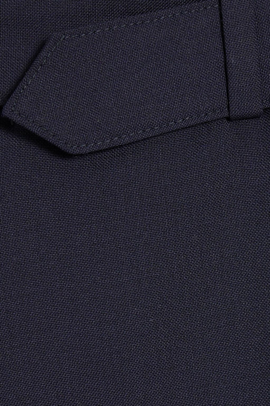OFFICINE GÉNÉRALE Paul slim-fit belted wool-canvas pants