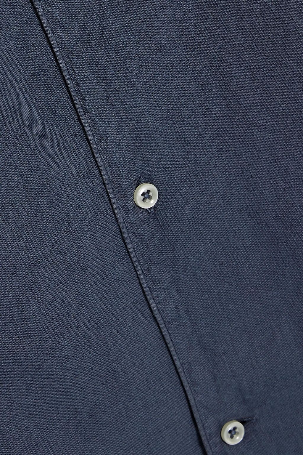 OFFICINE GÉNÉRALE Cotton and linen-blend shirt