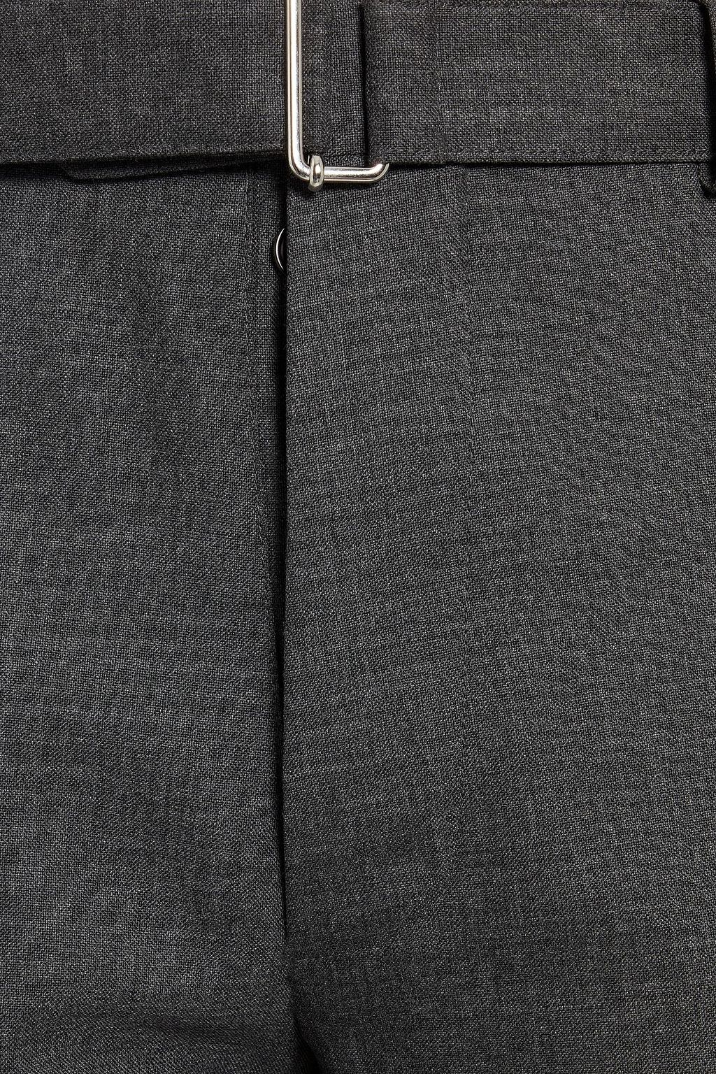 OFFICINE GÉNÉRALE Paul slim-fit belted wool pants
