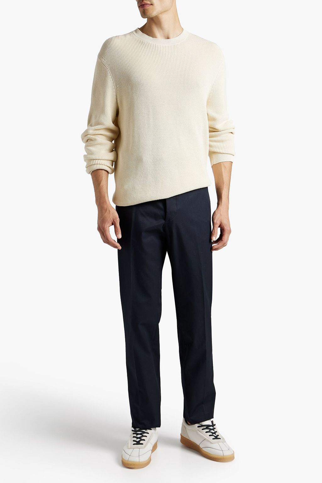 OFFICINE GÉNÉRALE Tailor slim-fit wool and cashmere-blend twill pants