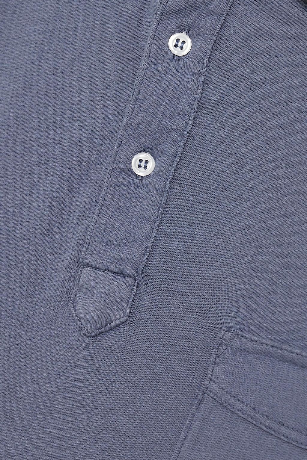 OFFICINE GÉNÉRALE Cotton-jersey polo shirt