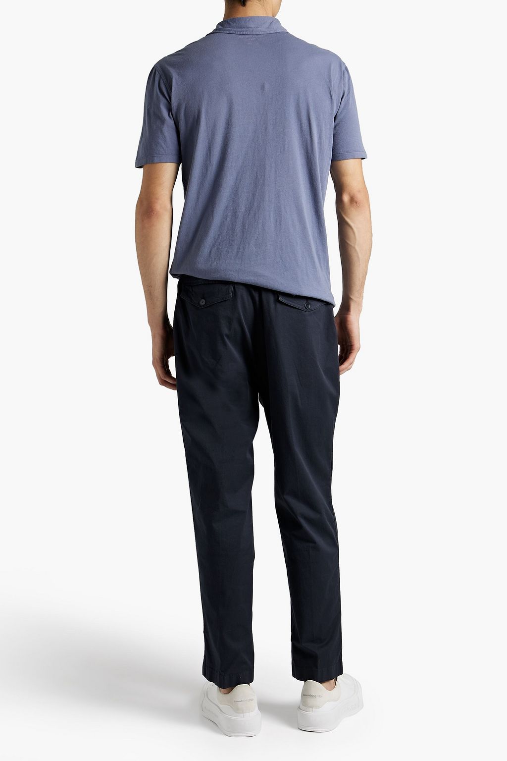 OFFICINE GÉNÉRALE Cotton-jersey polo shirt