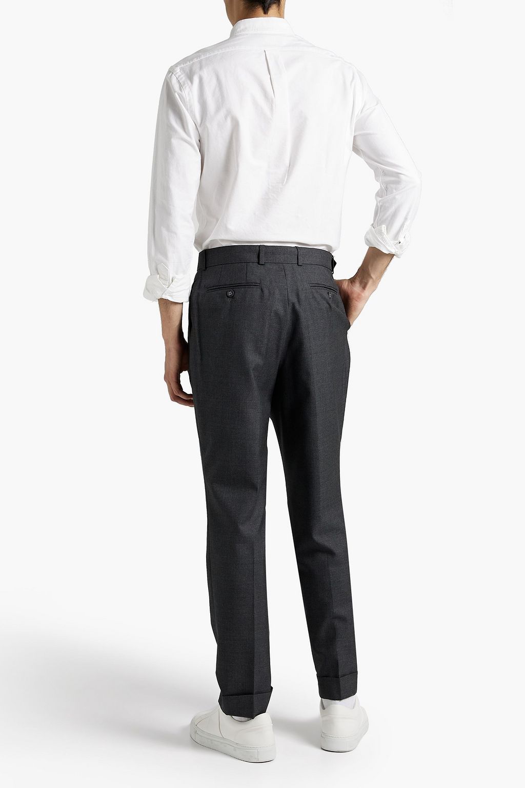 OFFICINE GÉNÉRALE Belted wool pants