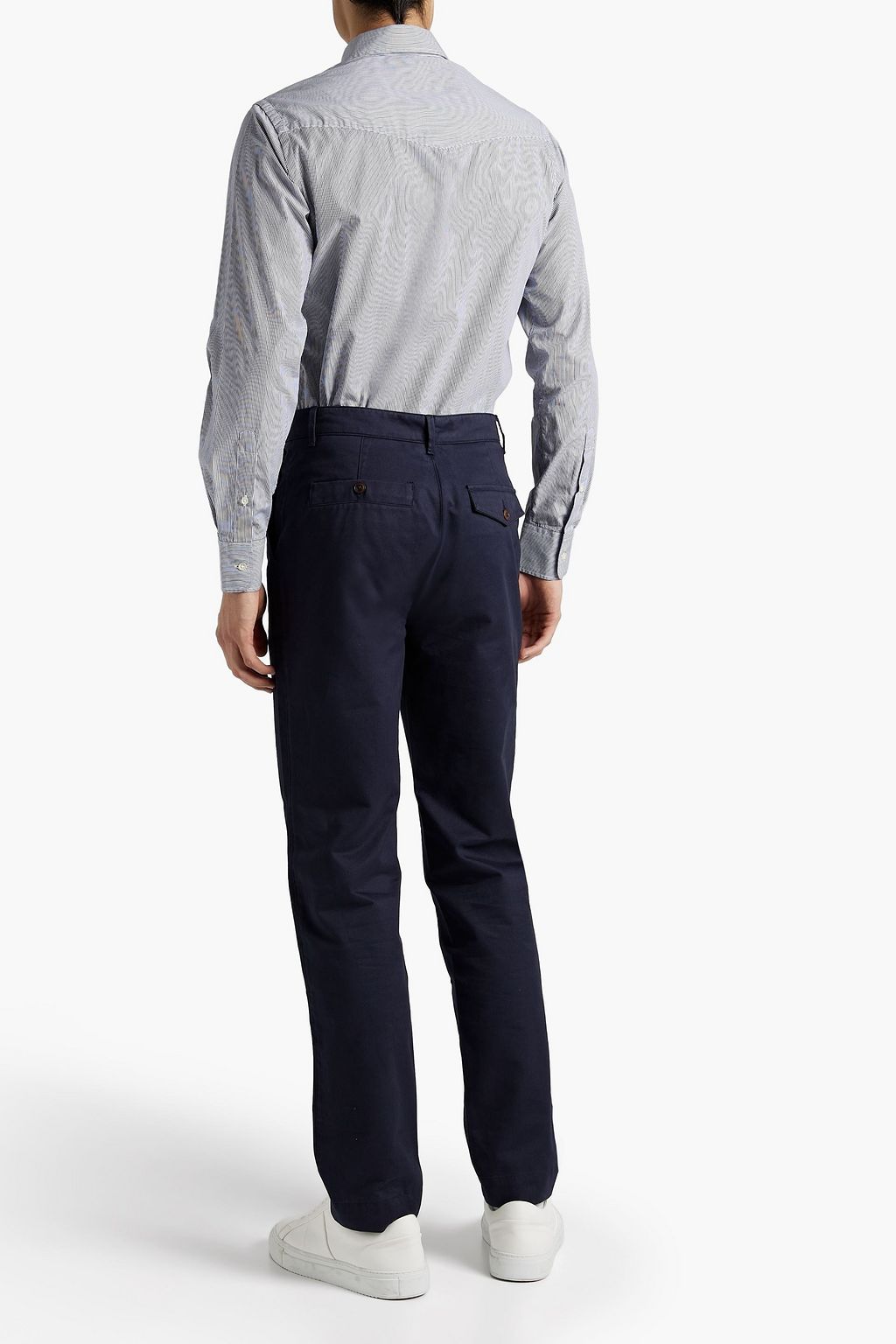 OFFICINE GÉNÉRALE New Fisherman brushed cotton-twill chinos