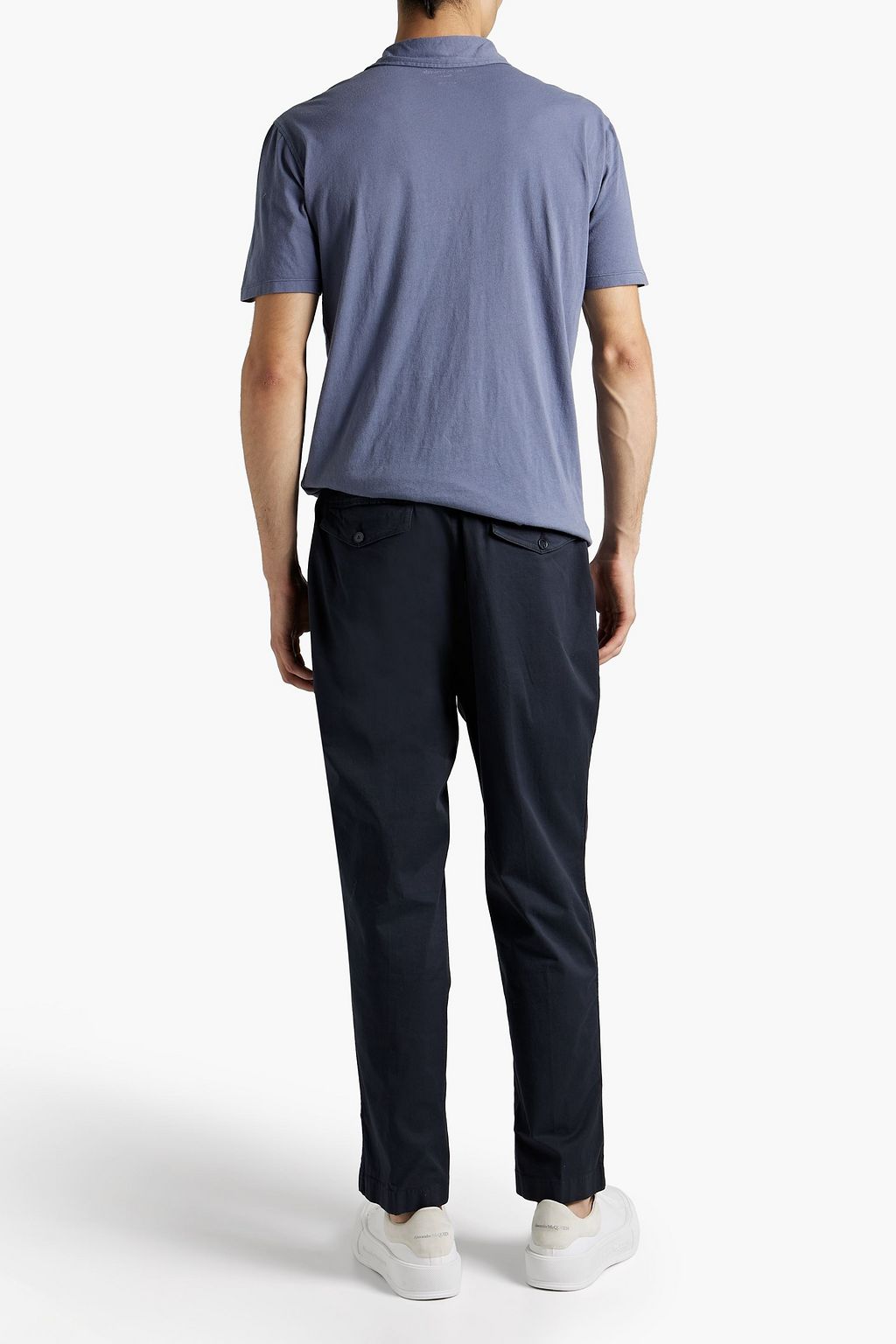 OFFICINE GÉNÉRALE Paolo tapered cotton-blend poplin pants