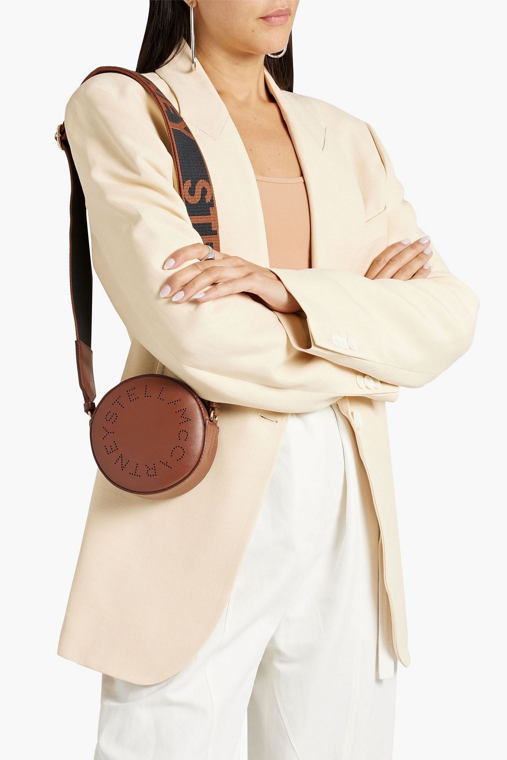 STELLA MCCARTNEY Perforated faux leather shoulder bag