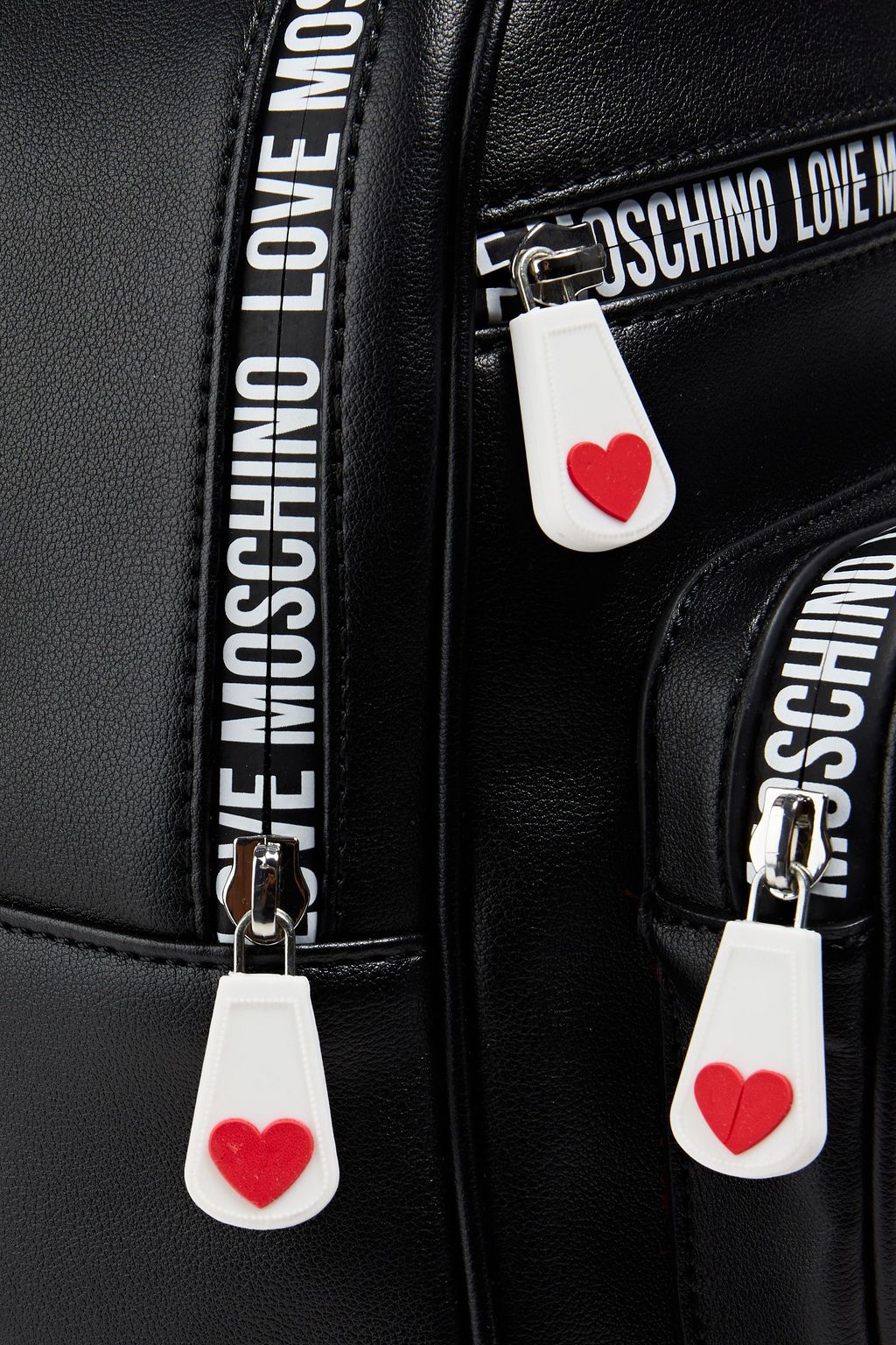LOVE MOSCHINO Printed faux leather backpack
