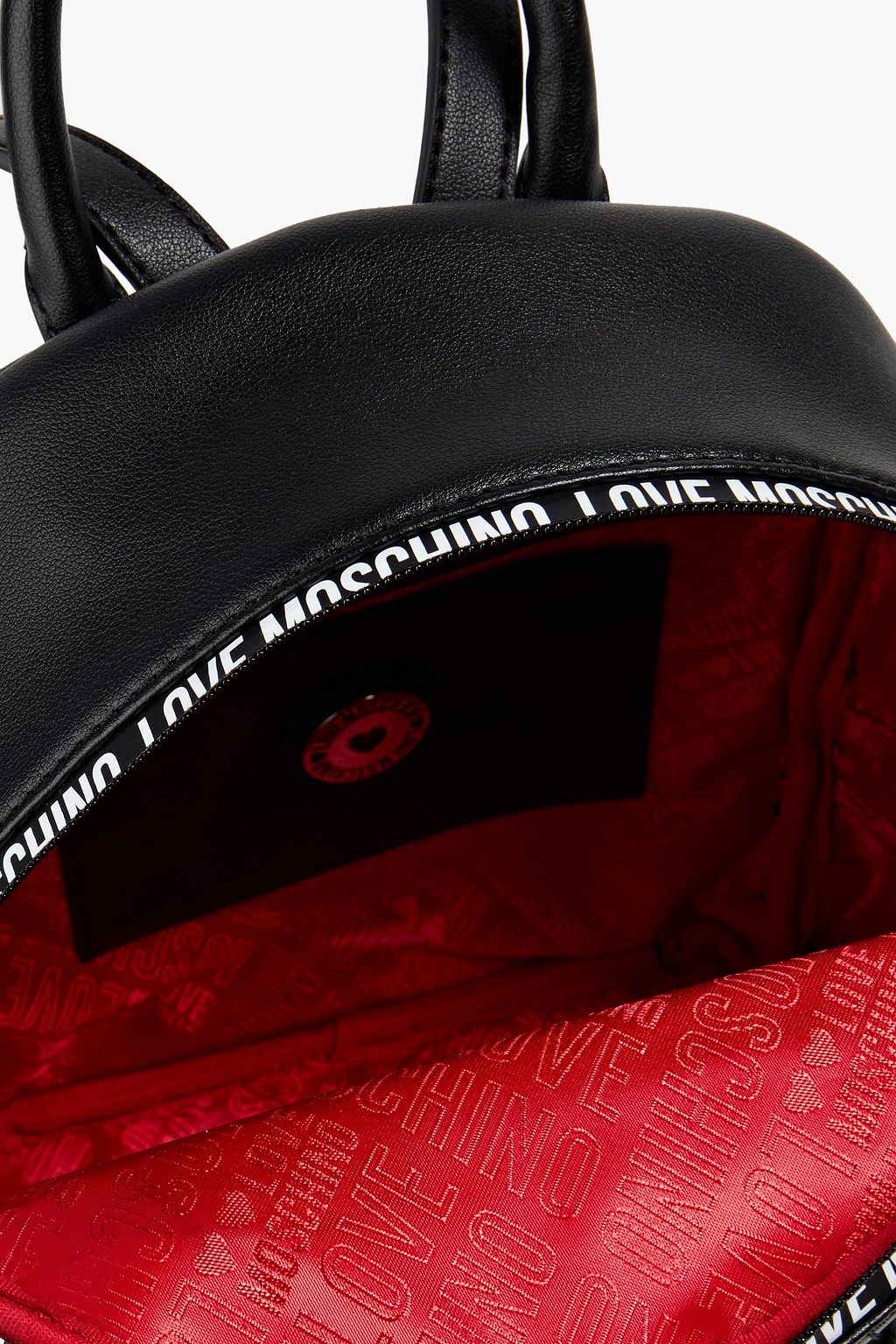 LOVE MOSCHINO Printed faux leather backpack