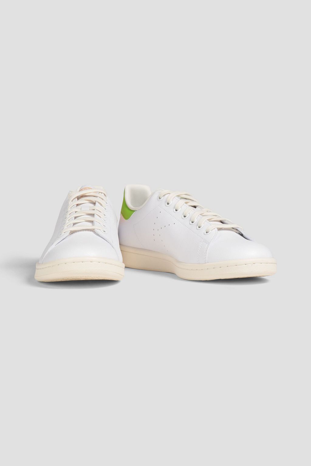 ADIDAS ORIGINALS Two-tone perforated faux leather sneakers
