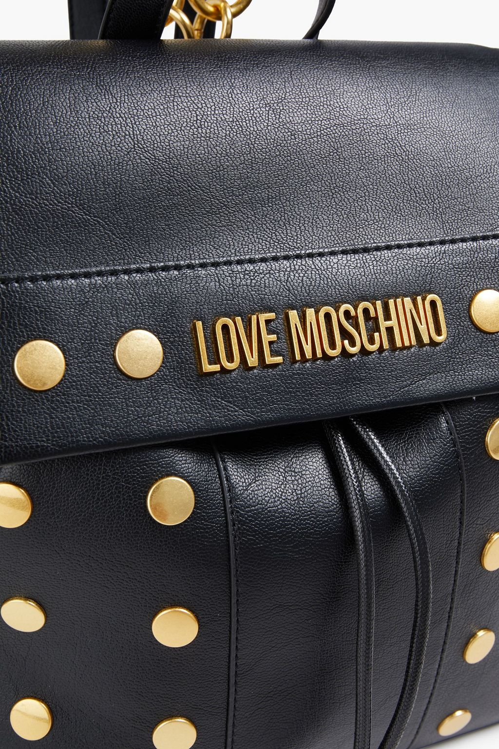 LOVE MOSCHINO Studded faux leather backpack THE