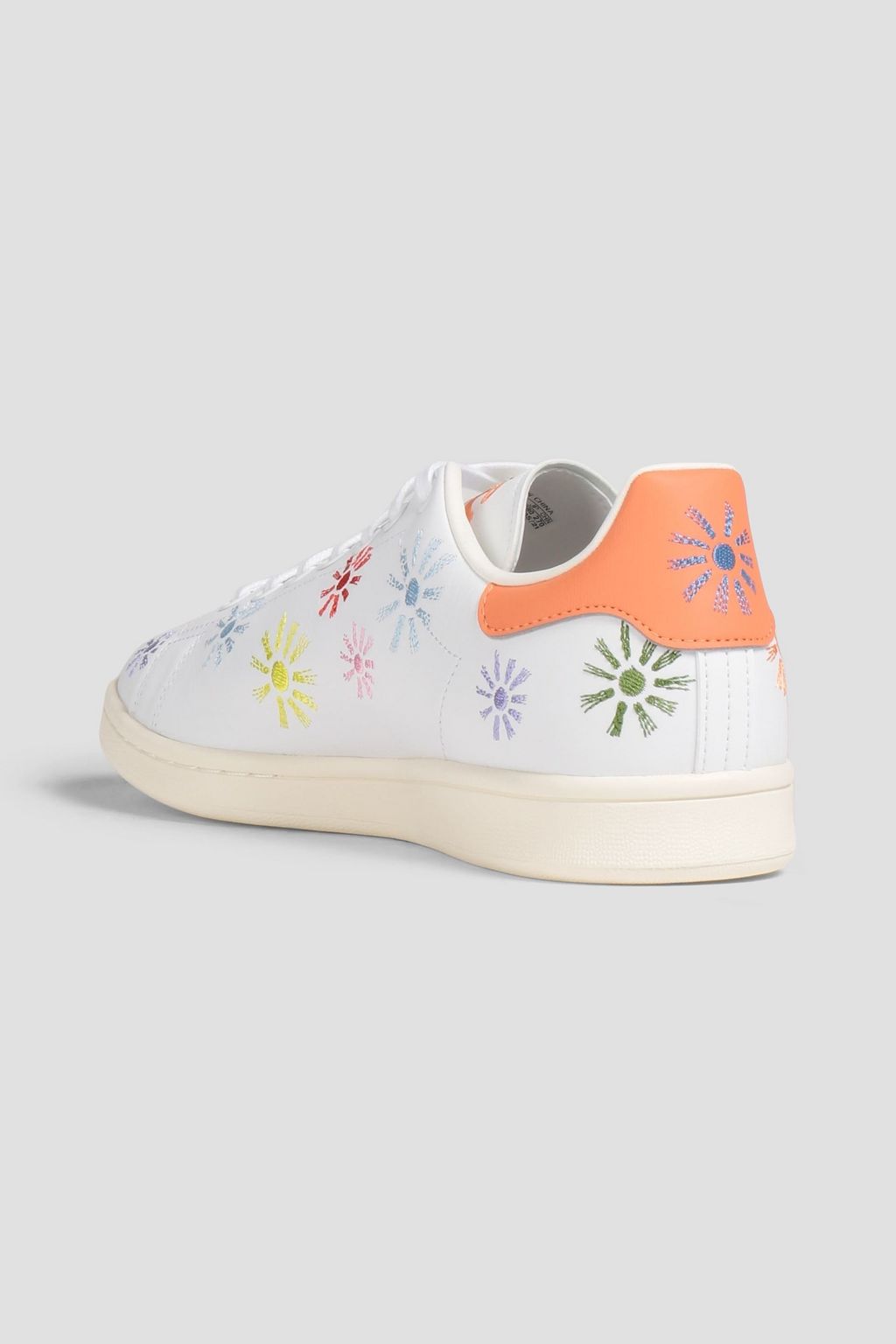 ADIDAS ORIGINALS Embroidered leather sneakers