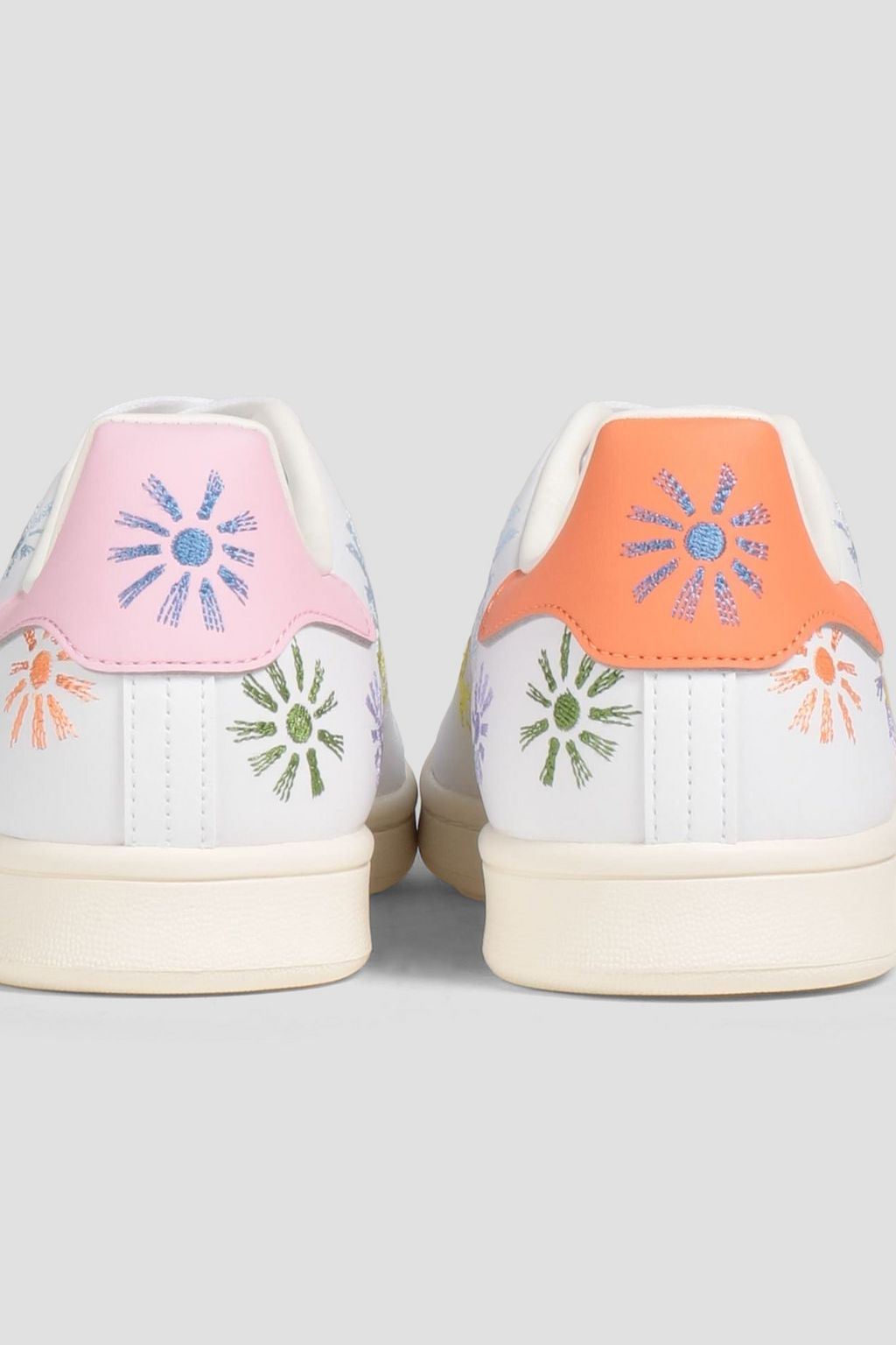 ADIDAS ORIGINALS Embroidered leather sneakers