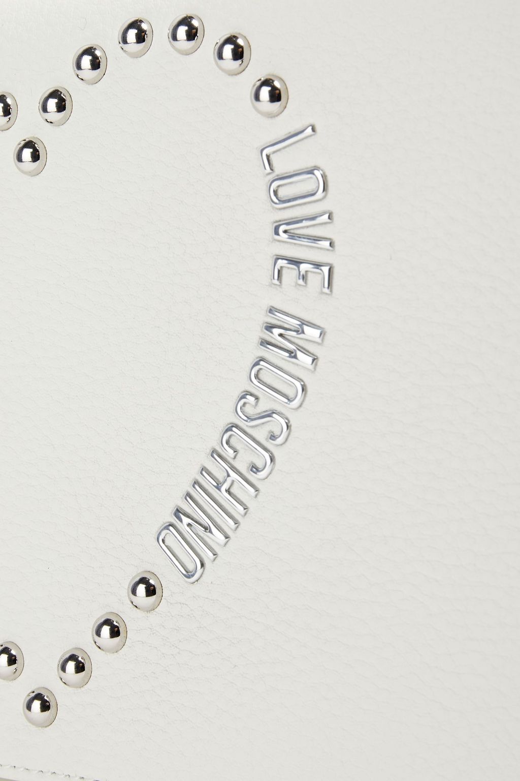 LOVE MOSCHINO Embellished texturedleather shoulder bag THE