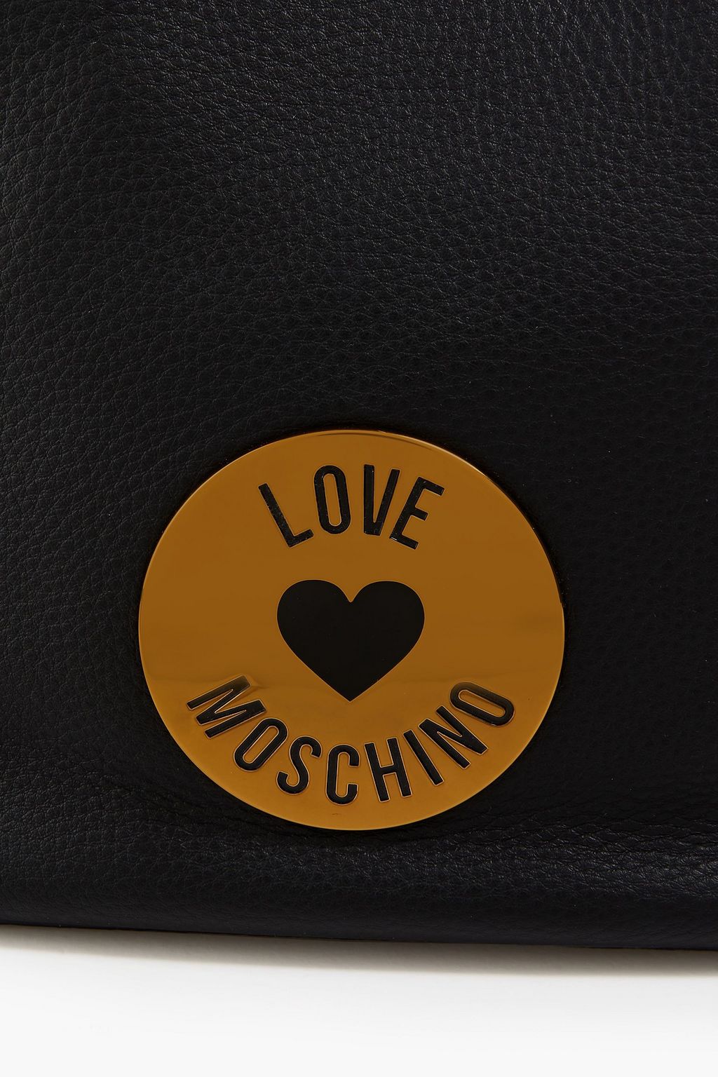 LOVE MOSCHINO Pebbled-leather bucket bag