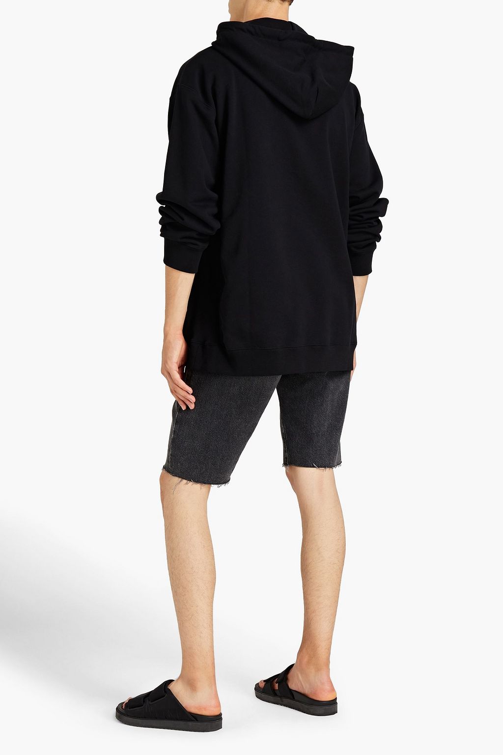 OPENING CEREMONY Printed French cotton-terry hoodie