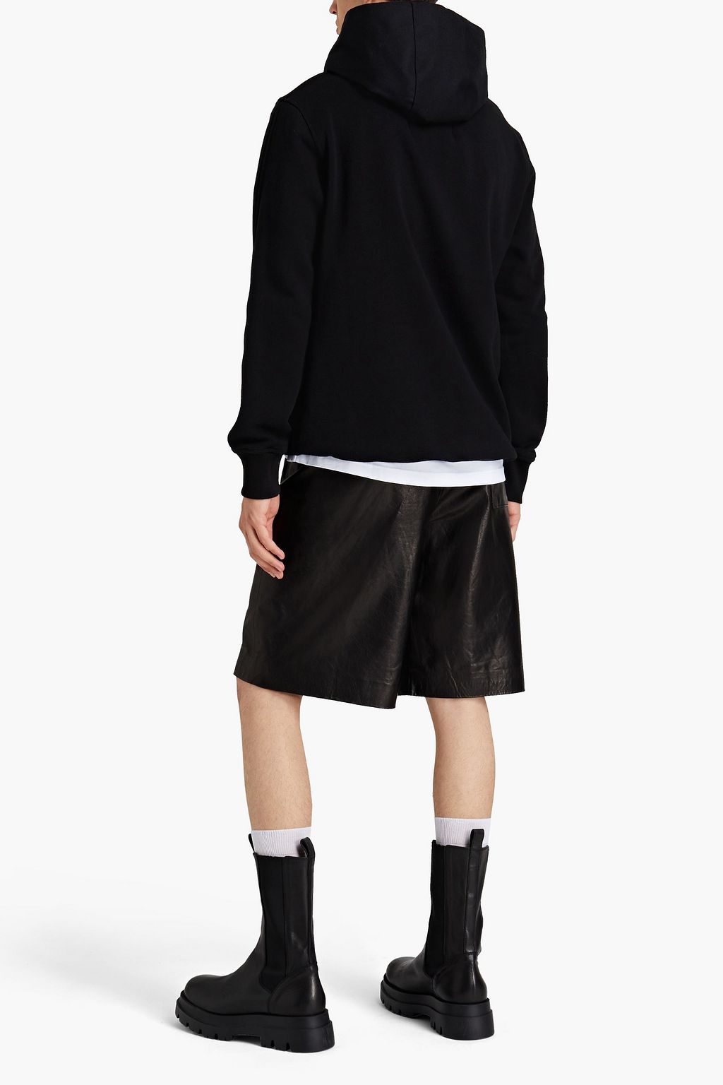 1017 ALYX 9SM Eyelet-embellished cotton-fleece hoodie