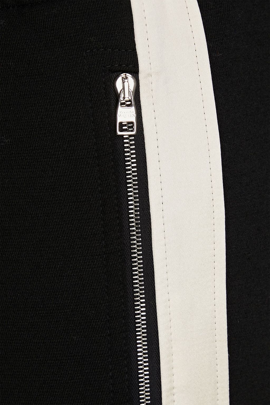 ALEXANDER MCQUEEN Tapered satin-trimmed stretch-twill pants