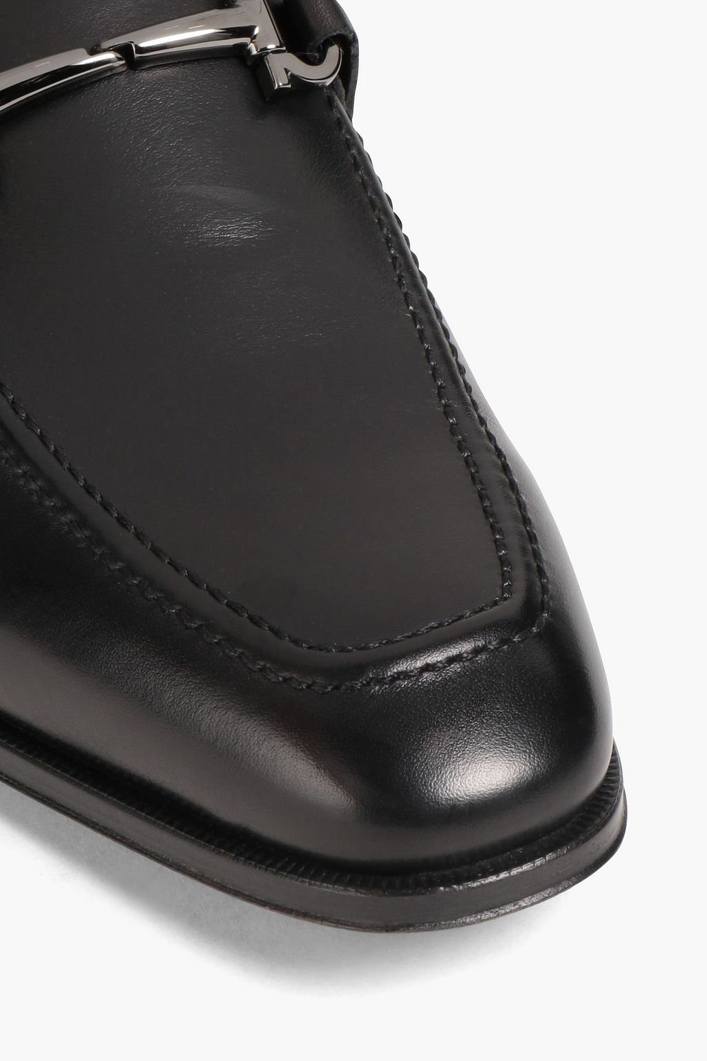 FERRAGAMO Embellished leather loafers