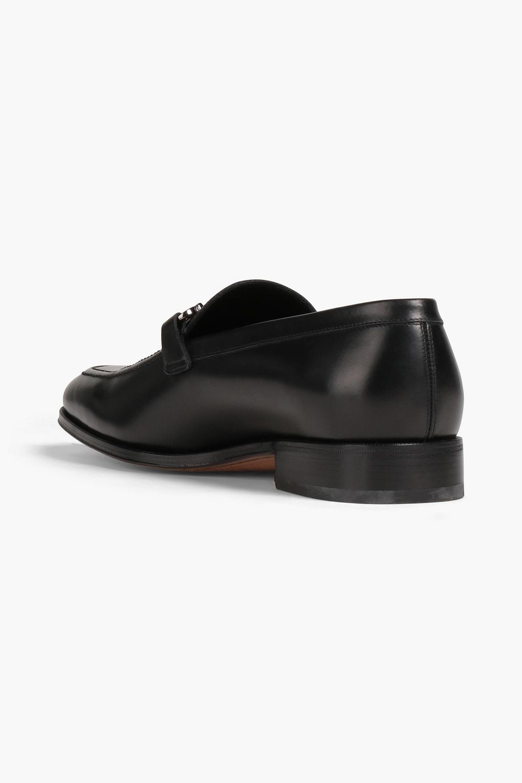 FERRAGAMO Embellished leather loafers
