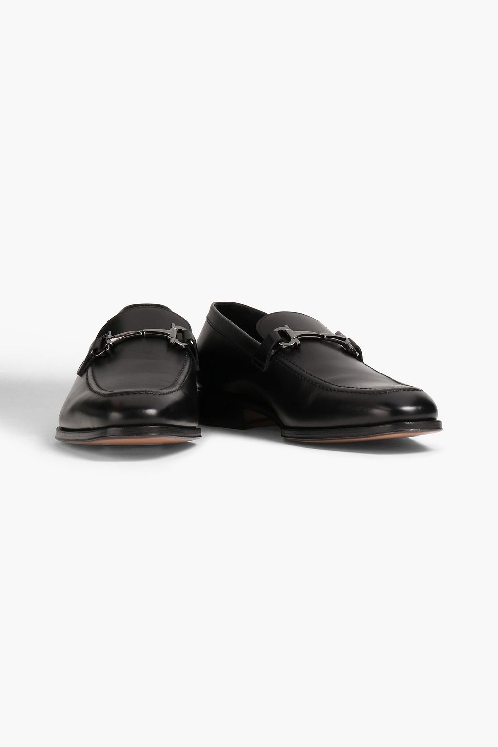 FERRAGAMO Embellished leather loafers