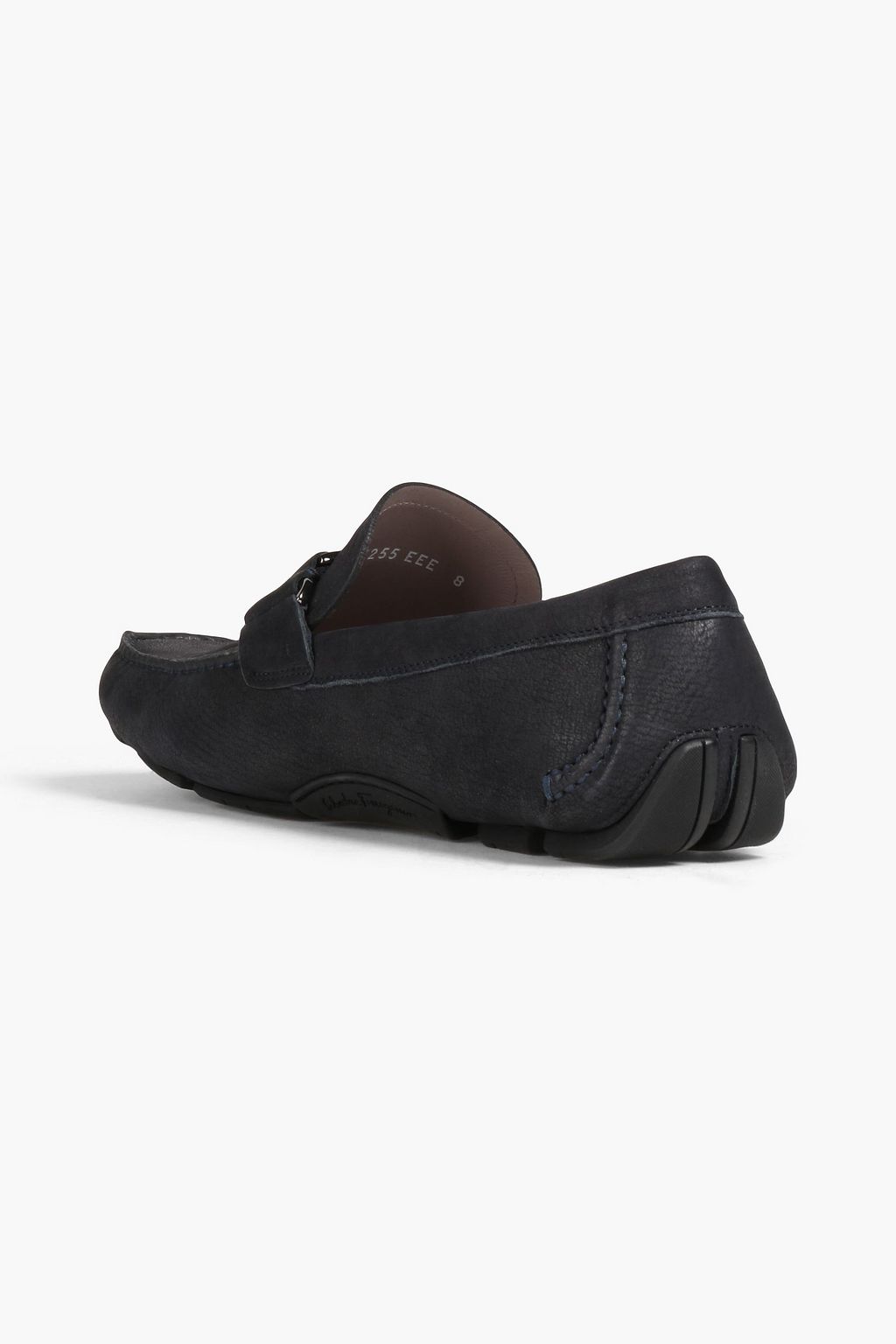FERRAGAMO Embellished textured-leather loafers